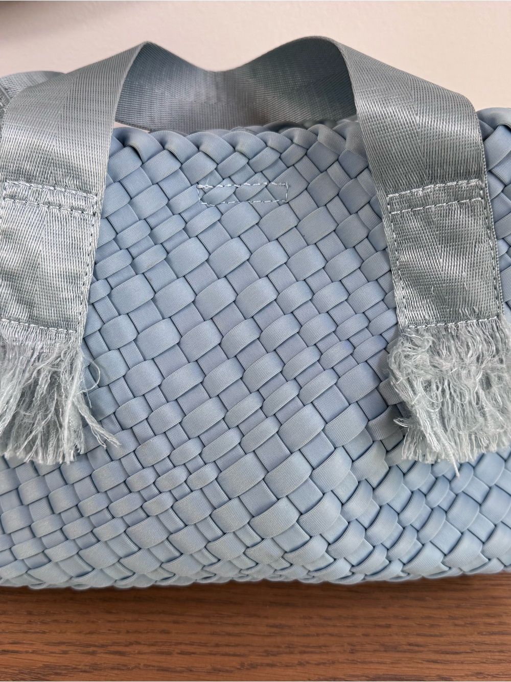 Woven Light Blue Women’s Tote Bag